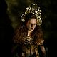 Russian fashion kokoshnik Black and gold crown Couture Headdress. Costumes3. Beaded jewelry by Mariya Klishina. My Livemaster. Фото №5