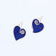 Heart Earrings. Lapis lazuli and rhodonite. Earrings natural stones. Earrings. ARIEL - MOSAIC. My Livemaster. Фото №5