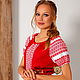 Dress linen with ornaments Zoryushka. Dresses. Slavyanskie uzory. Online shopping on My Livemaster.  Фото №2