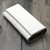 Сумки и аксессуары handmade. Livemaster - original item Women`s wallet made of genuine leather white. Handmade.