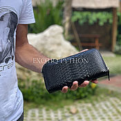 Сумки и аксессуары handmade. Livemaster - original item The wallet is made of Python skin. Handmade.
