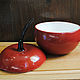 Ceramic candy bowl ' cherry'. Tureens. author's ceramics. My Livemaster. Фото №5