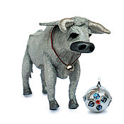 Сувениры и подарки handmade. Livemaster - original item Bull Silver. Handmade.