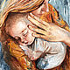 Mom and baby, picture in the nursery, mom hugs baby. Pictures. myfoxyart (MyFoxyArt). Online shopping on My Livemaster.  Фото №2
