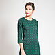 Green dress. Dresses. Super Fabrics. Online shopping on My Livemaster.  Фото №2