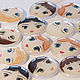 The cabochon is handmade.Face for brooch 18 mm, Cabochons, Tolyatti,  Фото №1