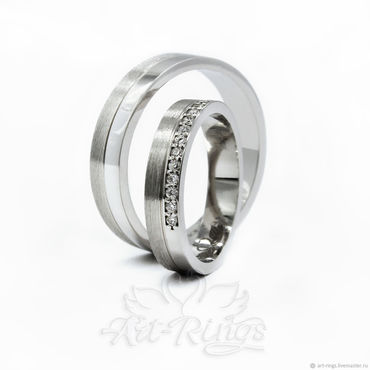 Картины и панно ручной работы. Ярмарка Мастеров - ручная работа Обручальные кольца парные Арт 112. Handmade.