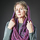 Felted vest Snood Lilac transformer. Vests. FeltOx. Online shopping on My Livemaster.  Фото №2