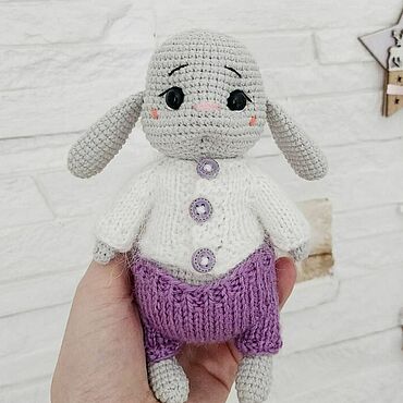 Куклы и игрушки ручной работы. Ярмарка Мастеров - ручная работа Мягкий зайка. Handmade.