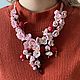 Floral necklace bracelet earrings 'cherry blossoms'. Jewelry Sets. Juturna. Online shopping on My Livemaster.  Фото №2