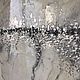 Интерьерная картина с серебром из эпоксидной смолы «Лёд», панно. Картины. LANA G.. Ярмарка Мастеров.  Фото №4