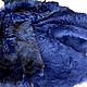 Natural fur-dark blue Sheepskin with a brown coating. Fur. tarzderi. Online shopping on My Livemaster.  Фото №2