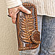 Leather wallet 'small Fern' - black. Wallets. schwanzchen. My Livemaster. Фото №6