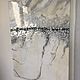 Интерьерная картина с серебром из эпоксидной смолы «Лёд», панно. Картины. LANA G.. Ярмарка Мастеров.  Фото №6