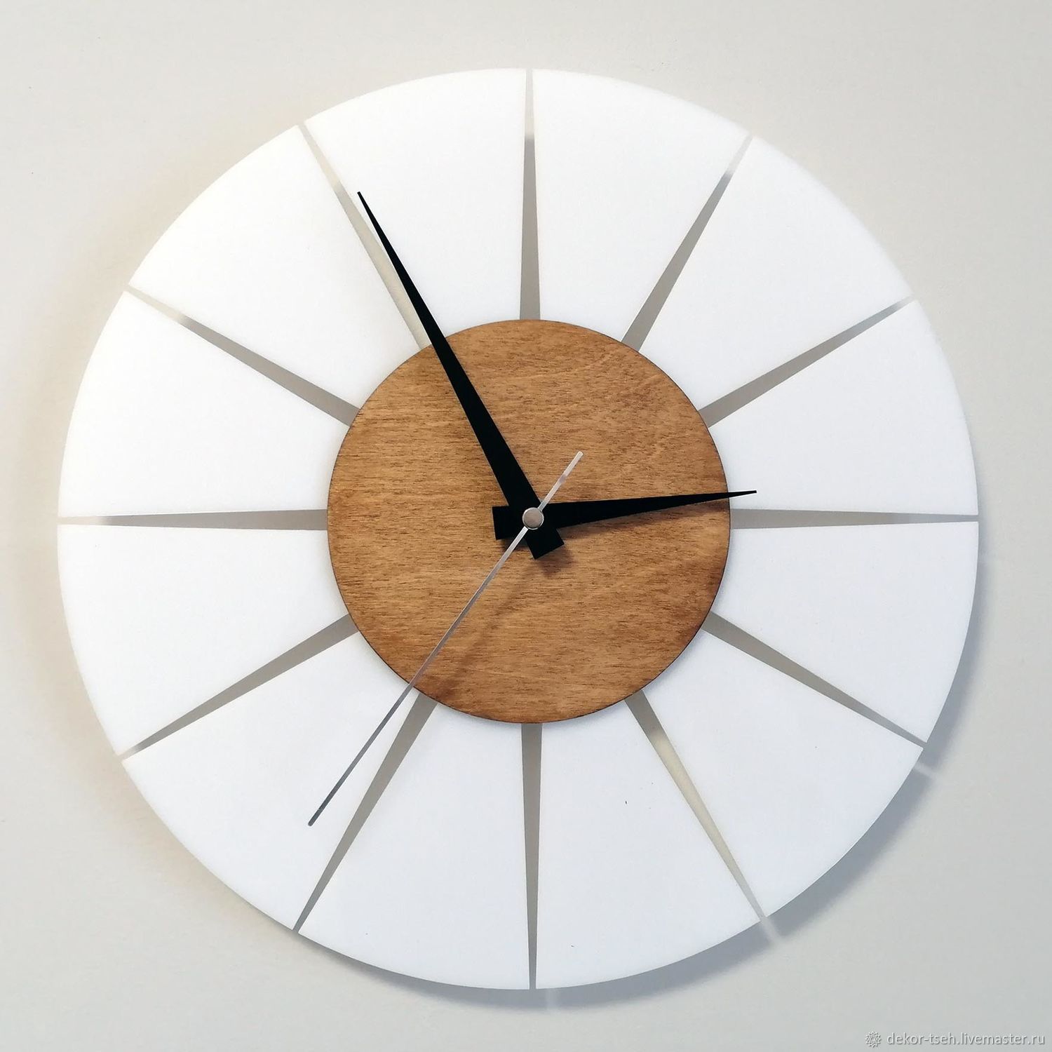 Wall clock in Scandinavian style – купить на Ярмарке Мастеров ...