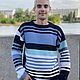 Вязаный свитер унисекс "Норвежское море "2, Свитеры мужские, Ахалцихе,  Фото №1