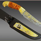 Сувениры и подарки handmade. Livemaster - original item Damascus knife z485. Handmade.
