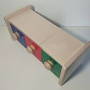 Куклы и игрушки handmade. Livemaster - original item Montessori Cabinet with folding drawers. Handmade.