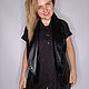  leather vest with English collar. Vests. Lollypie - Modiste Cat. My Livemaster. Фото №5