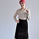 Skirt made of natural silk velvet black. Skirts. Skirt Priority (yubkizakaz). Online shopping on My Livemaster.  Фото №2
