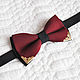 Burgundy tie necktie shade of Marsala with gold corners and combined with the black cloth. Buy tie necktie Elite in the Internet shop in Moscow with delivery across Russia
