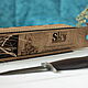 Gift box pencil case for knife (with engraving.), Packing box, St. Petersburg,  Фото №1