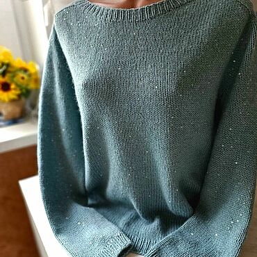 Одежда ручной работы. Ярмарка Мастеров - ручная работа Джемпер с пайетками. Handmade.