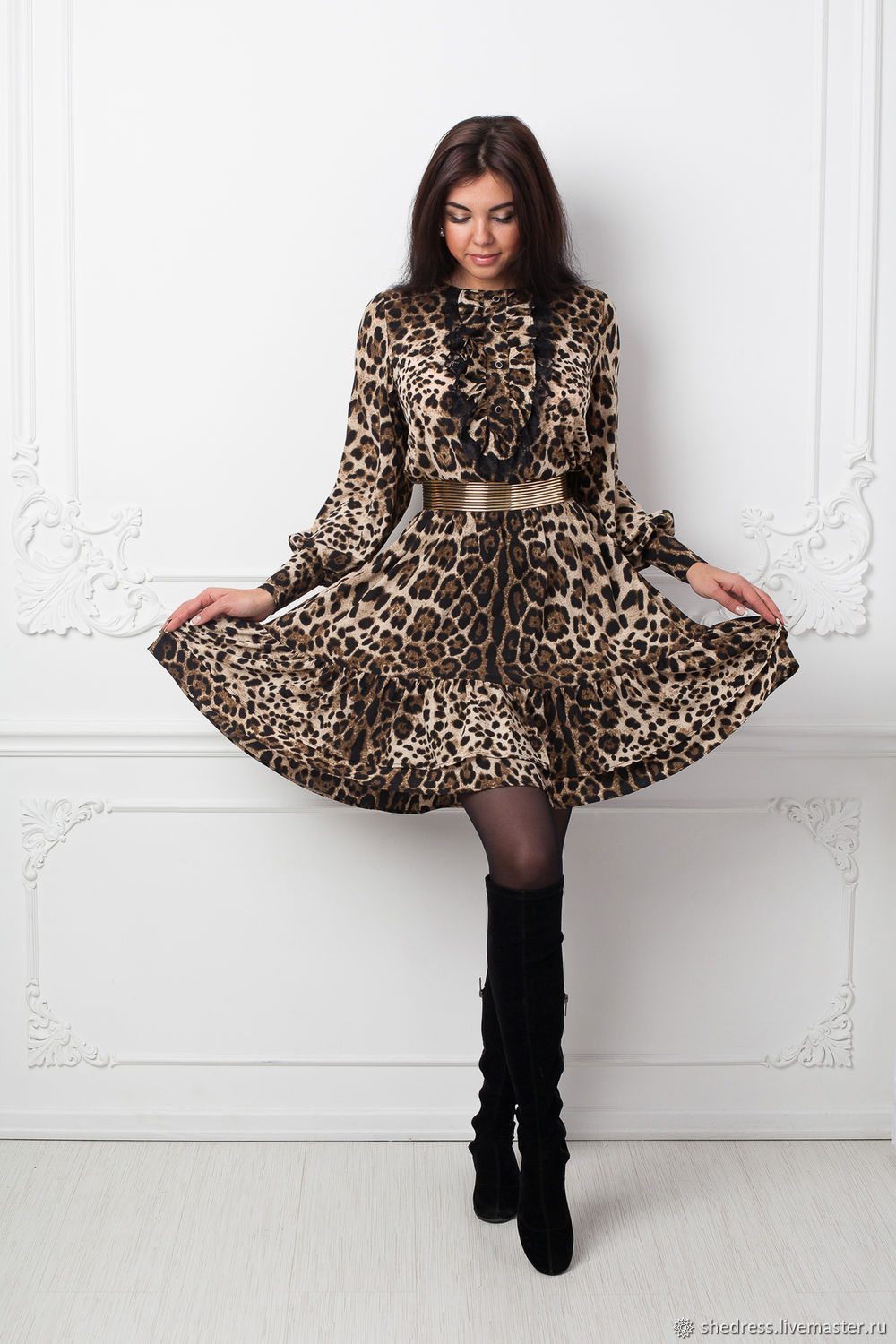 Norma Kamali платье леопардовый принт