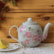 Посуда handmade. Livemaster - original item Teapot with painting 