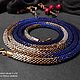 Lariats made of Japanese beads 'Royal gradient in blue', Lariats, Kaliningrad,  Фото №1
