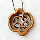 Pendant-amulet made of wood 'Streams of infinity' (oak), Pendant, Krasnodar,  Фото №1