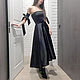Вечернее черное платье с длинной юбкой "Колдовское зелье", Платья, Москва,  Фото №1
