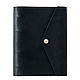 Leather notebook with rings A5 natural leather Crazy Horse. Notebooks. Ptaho. My Livemaster. Фото №5