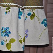 Одежда handmade. Livemaster - original item Linen skirt with Irish motifs.. Handmade.