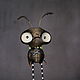 Art doll brown beetle, Miniature figurines, St. Petersburg,  Фото №1