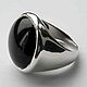Ring with black tourmaline 'Gabriella', Rings, Moscow,  Фото №1