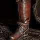 Order  Ragnar's brown leather boots. Workshop Sokol. Livemaster. . Stylized shoes Фото №3