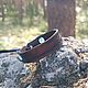 A leather bracelet with an engraving Everything is possible, Cuff bracelet, Ulyanovsk,  Фото №1