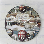Для дома и интерьера handmade. Livemaster - original item Wall clock in the children`s room 