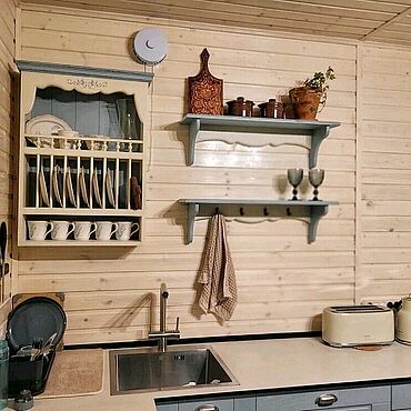 Для дома и интерьера ручной работы. Ярмарка Мастеров - ручная работа Комплект полок в стиле Прованс цвет Томари. Handmade.