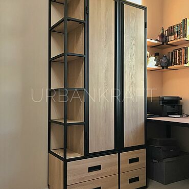 Шкафы: Шкаф в стиле лофт. Urban Craft/Городское Ремесло. Мебель ручной работы - Ярмарка Мастеров Мебель ручной работы. Ярмарка Мастеров - ручная работа Шкафы: Шкаф в стиле лофт. Handmade.