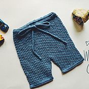 Работы для детей, handmade. Livemaster - original item Shorts for boy silk Alpaca. Handmade.