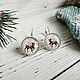 Earrings 'Christmas deer'. Earrings. Linda (LKdesign). Online shopping on My Livemaster.  Фото №2