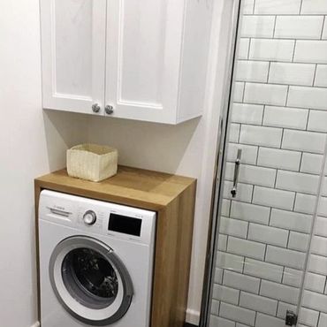 Столешница на стиральную машину в ванную без раковины
