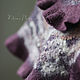 Felt collar with ties 'Violet sunset'. Collars. Katherine Markina (markinaek). Online shopping on My Livemaster.  Фото №2