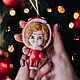 Заказать Елочная игрушка куколка гриб мухомор. DecorOfWonderland. Ярмарка Мастеров. . Елочные игрушки Фото №3