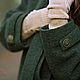 Пальто из шерсти "В тёмной зелени листвы". Пальто. Творческая мастерская 'Сундучок' (MoiSunduschok). Ярмарка Мастеров.  Фото №5