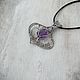 Кулон с аметистом wire wrap. Кулон. Selena Di украшения wire wrap. Ярмарка Мастеров.  Фото №6