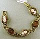  Винтажный браслет 1928 Jewelry Дама с камеями. Браслет жесткий. Винтажные сокровища_2. Интернет-магазин Ярмарка Мастеров.  Фото №2