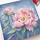 Oil painting Peony pink. Pictures. Ирина Димчева. My Livemaster. Фото №6